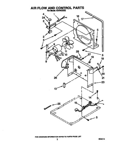 Air flow and control parts