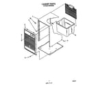 Whirlpool AD0302XS2 cabinet parts diagram