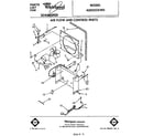 Whirlpool AD0252XW0 air flow and control parts diagram