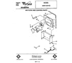 Whirlpool AD0152XV2 air flow and control parts diagram