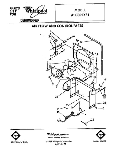 Air flow and control parts