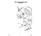 Whirlpool AK4000XV0 air flow and control parts diagram