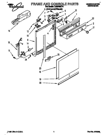 Frame and console