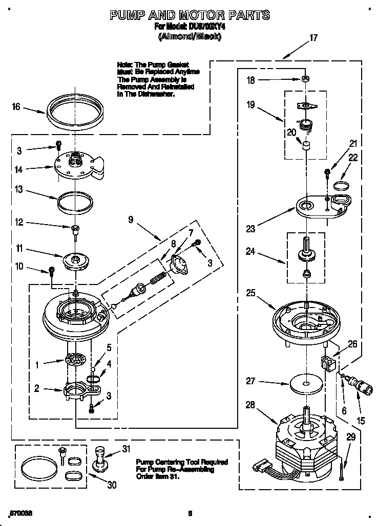 Pump and motor