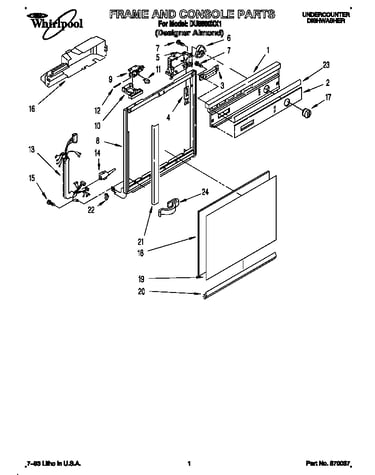 Frame and console