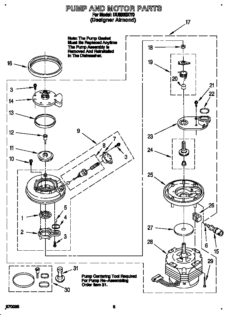 Pump and motor
