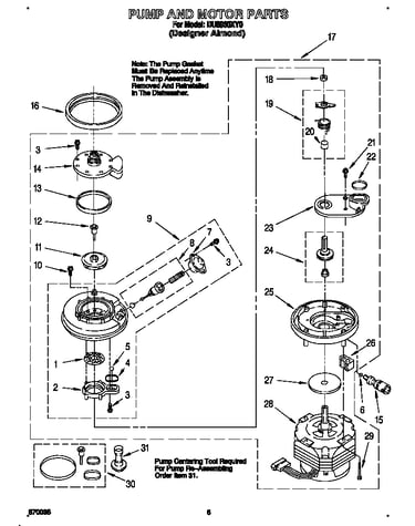 Pump and motor