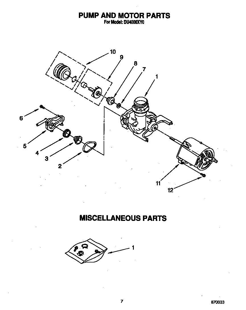 Pump and motor
