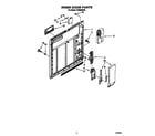 Whirlpool DU8000XX6 inner door diagram