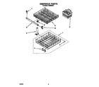 Whirlpool DU8000XX6 dishrack diagram