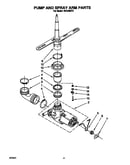 Pump and spray arm
