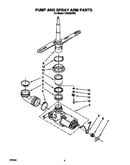 Pump and spray arm