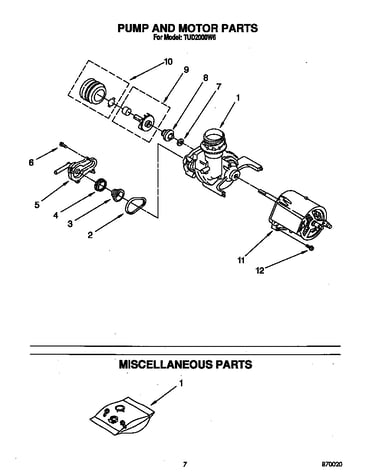 Pump and motor