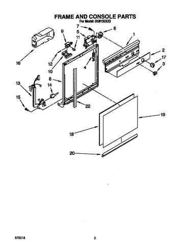 Frame and console