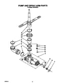 Pump and spray arm