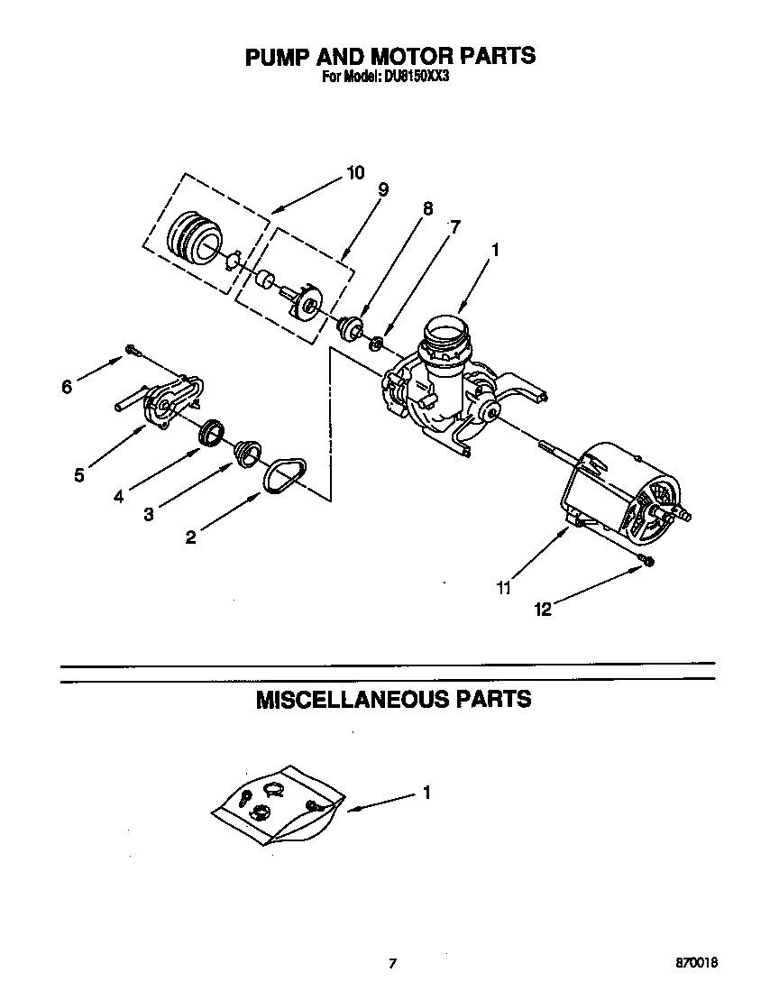 Pump and motor