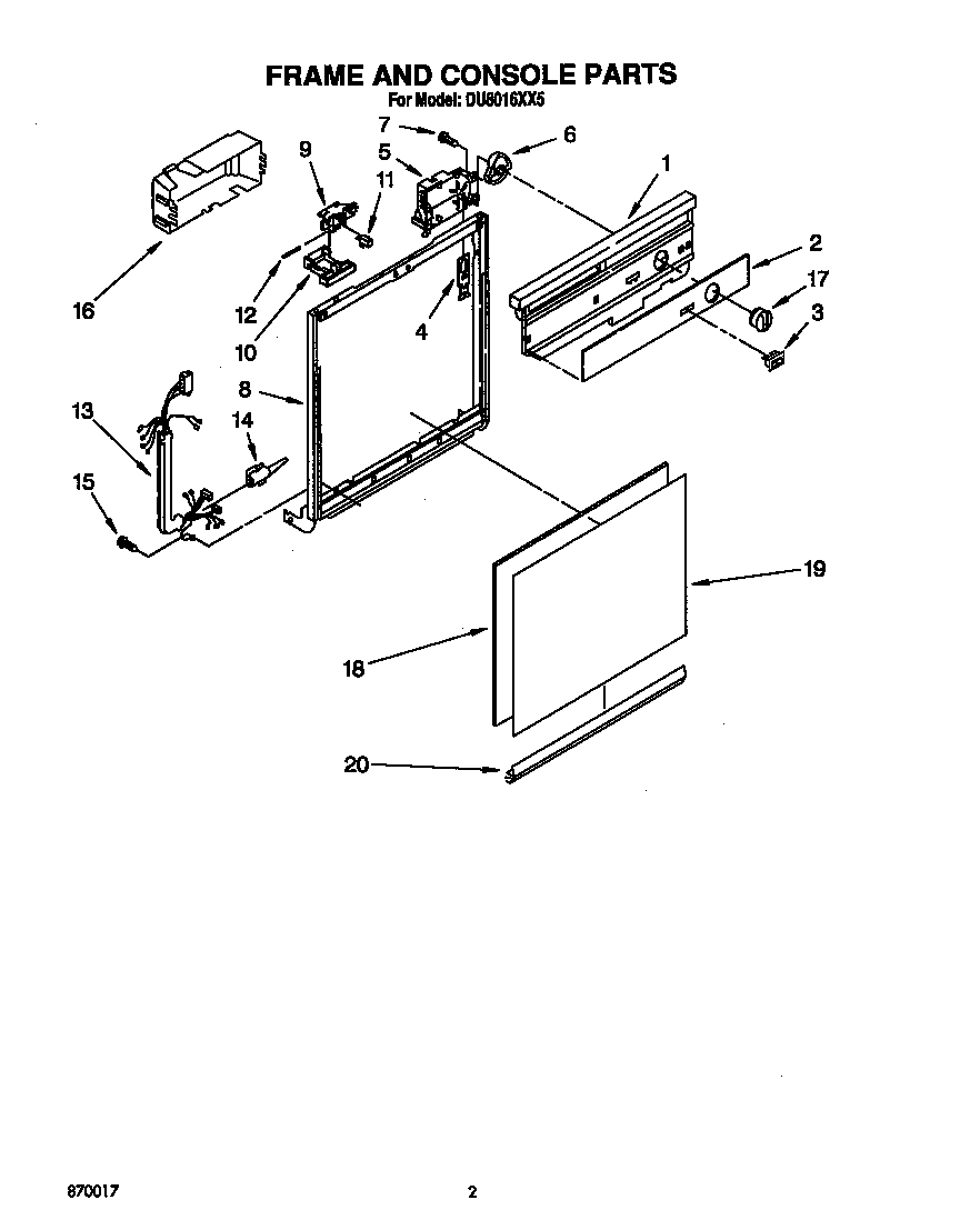 FRAME AND CONSOLE