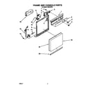 Whirlpool DU8016XX5 frame and console diagram