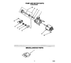 Roper WU3000X5 pump and motor diagram
