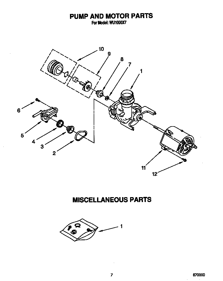 Pump and motor