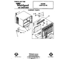 Whirlpool 1AHF10590 cabinet parts diagram