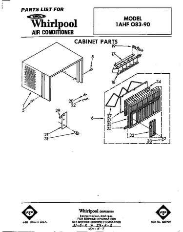 Cabinet parts