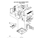 Whirlpool 1AHF08390 air flow and control parts diagram