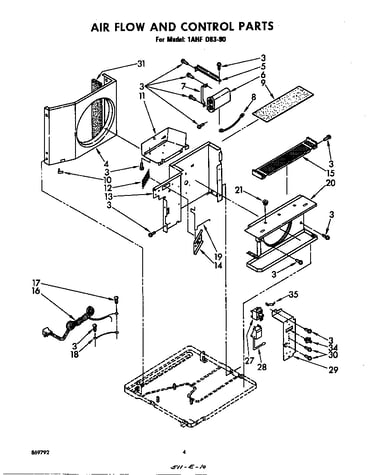 Air flow and control parts