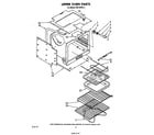 Whirlpool RB170PXL4 upper oven diagram