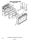 Upper oven door