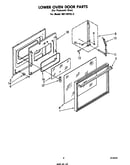 Lower oven door