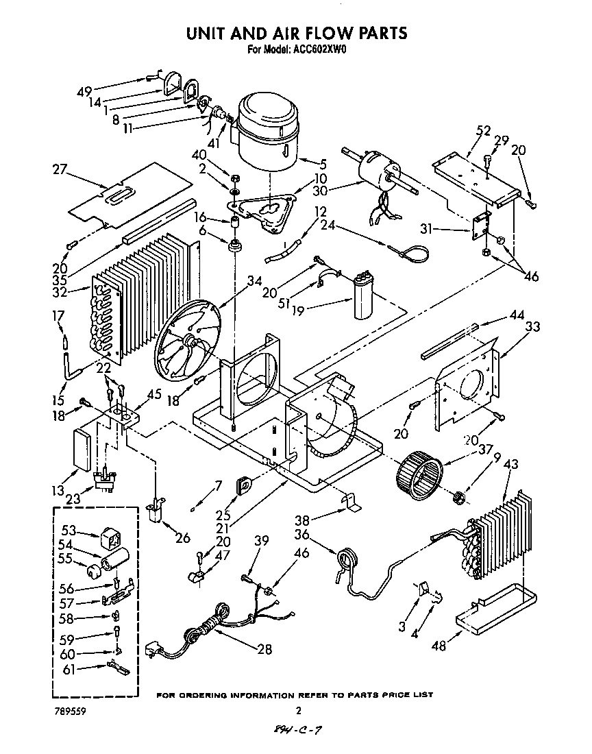 UNIT AND AIR FLOW PARTS