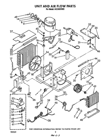 Unit and air flow parts