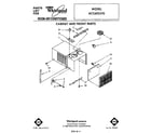 Whirlpool ACC602XT0 cabinet and front parts diagram