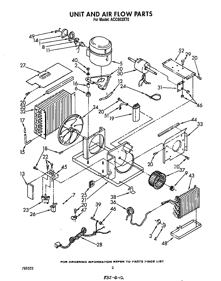 UNIT AND AIR FLOW PARTS