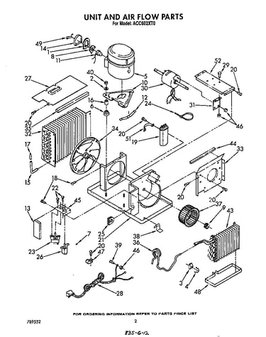 Unit and air flow parts