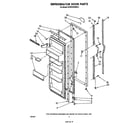Whirlpool ED19HKXRWR2 refrigerator door diagram