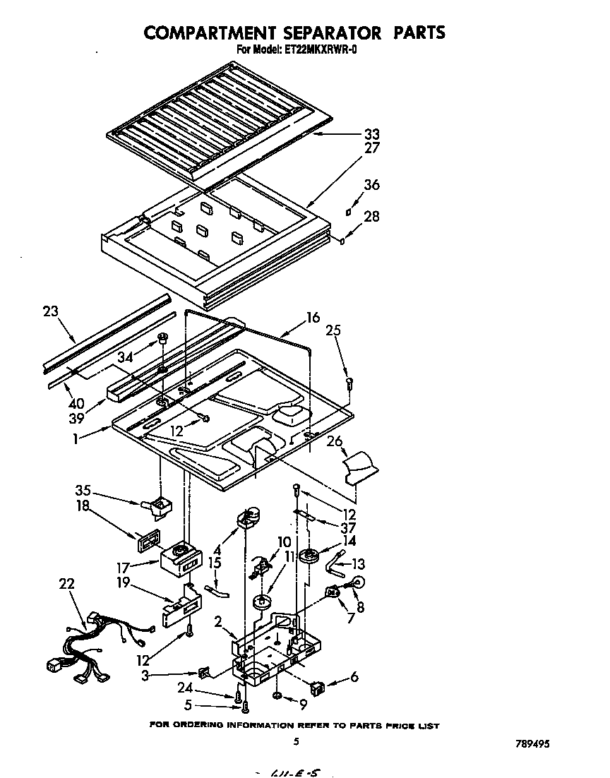 Compartment separator