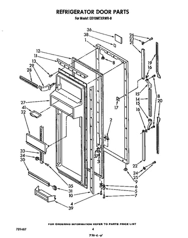 Refrigerator door
