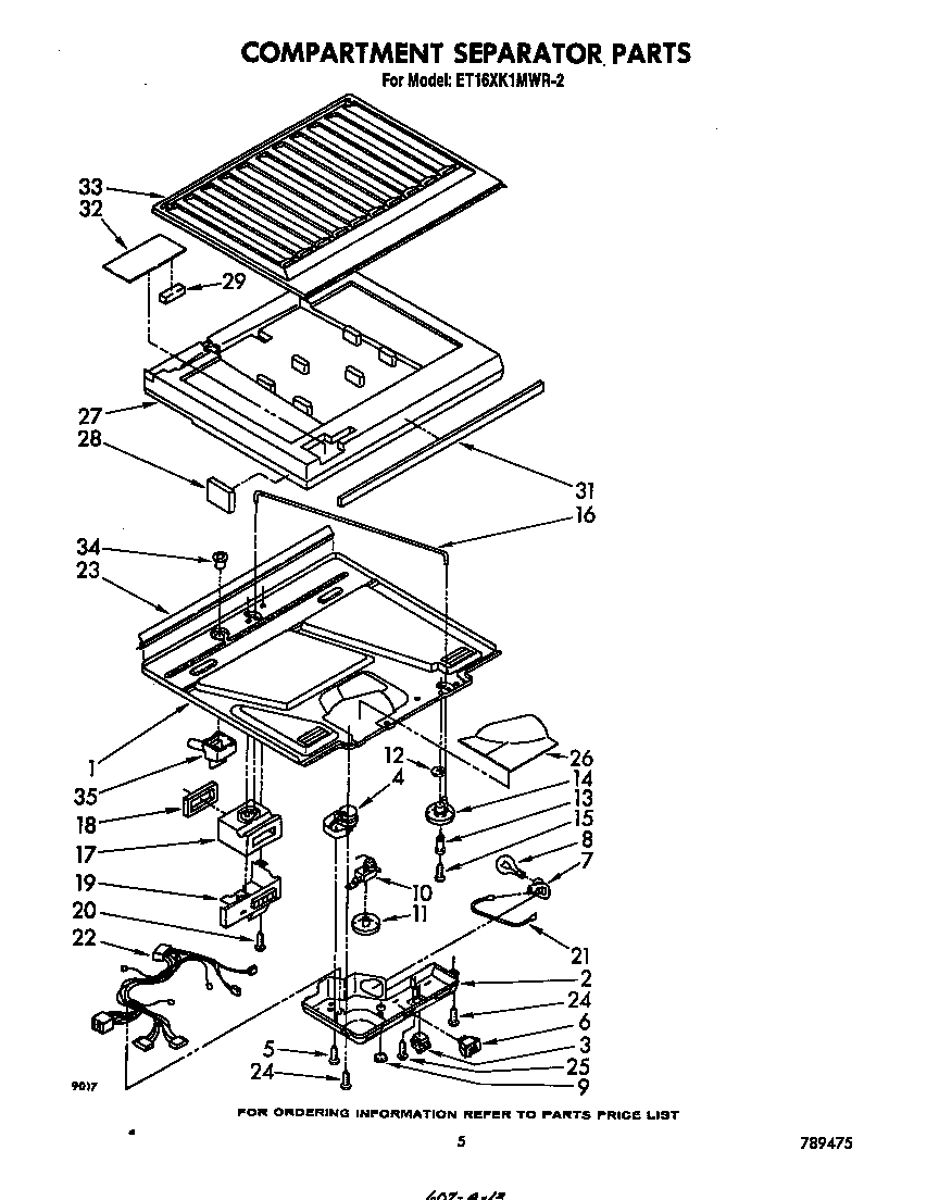 Compartment separator