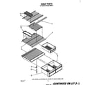 Whirlpool ET16XK1MWR2 shelf diagram