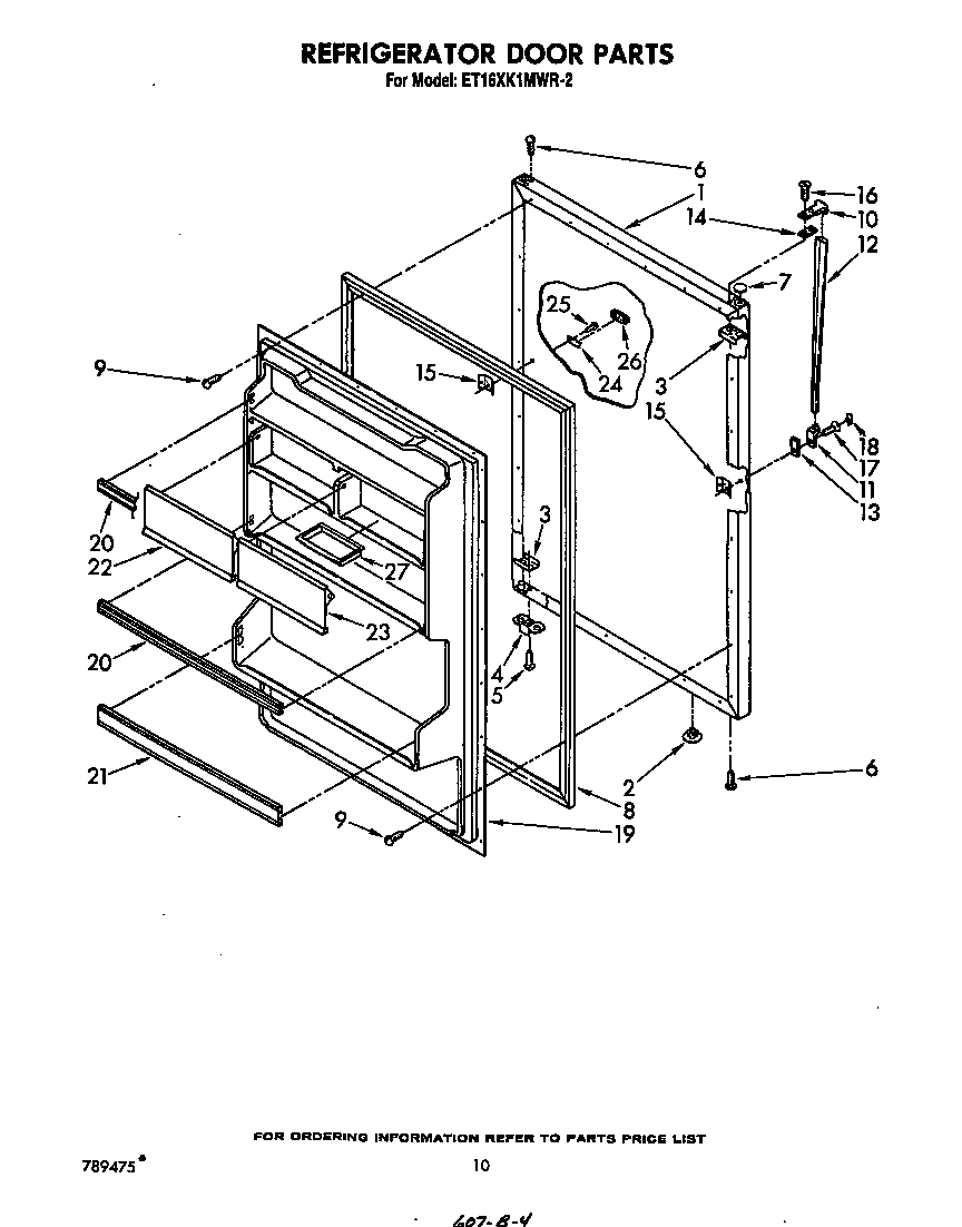 Refrigerator door