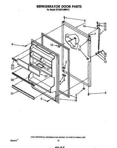 Refrigerator door