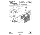 Whirlpool AHFW0820 cabinet parts diagram