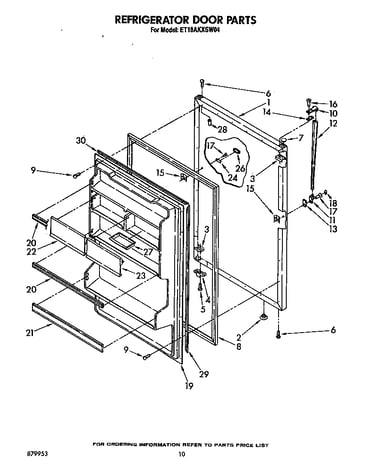 Refrigerator door