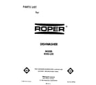 Roper 8585L30 front cover diagram