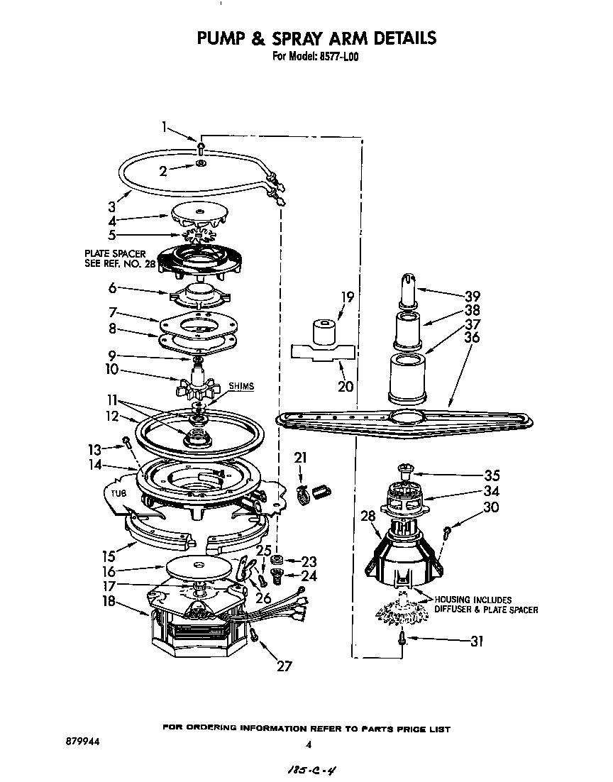 PUMP AND SPRAY ARM