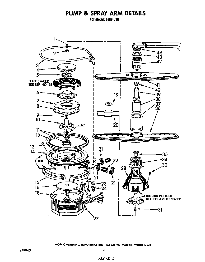 PUMP AND SPRAY ARM