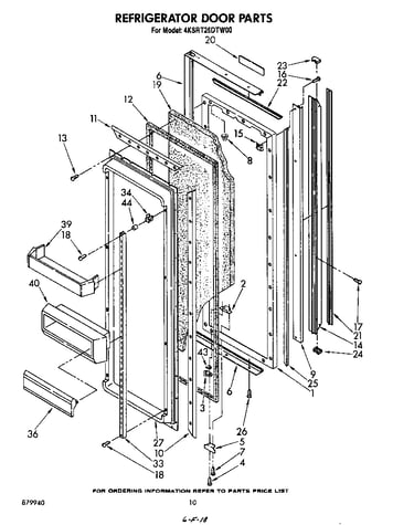 Refrigerator door