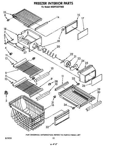Freezer interior
